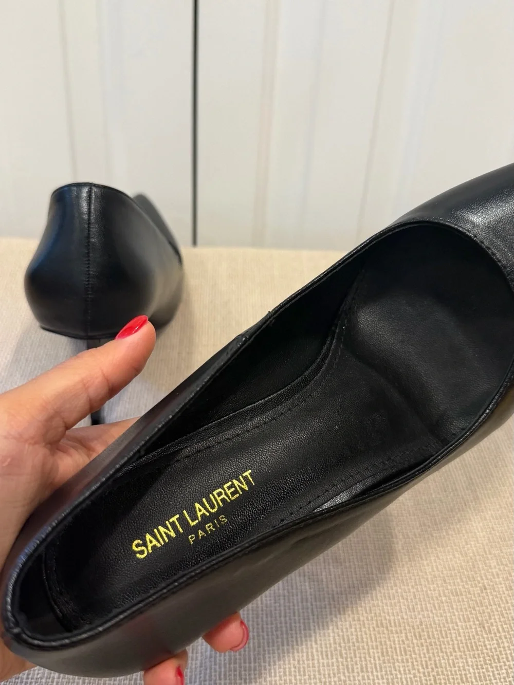 Saint Laurent Opyum Pumps Heels Leather Black Size EU 41 US 10-11 - Picture 5 of 16
